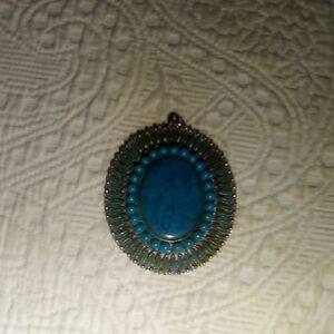 Turquoise Beaded Pendant